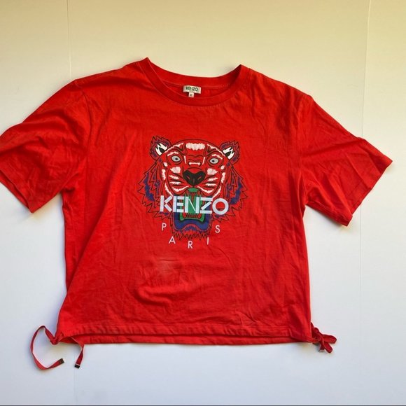 Kenzo Tops - Kenzo Paris Red Tiger Short Sleeve TShirt Size XL
